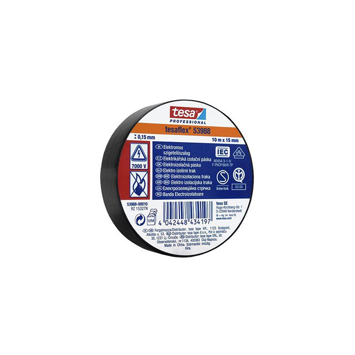 BANDA IZOLATOARE TESAFLEX 10M NEGRU 10BUC