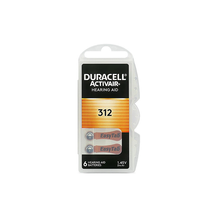 BATERIE AUDITIVA DURACELL 312 BLISTER 6 BUC