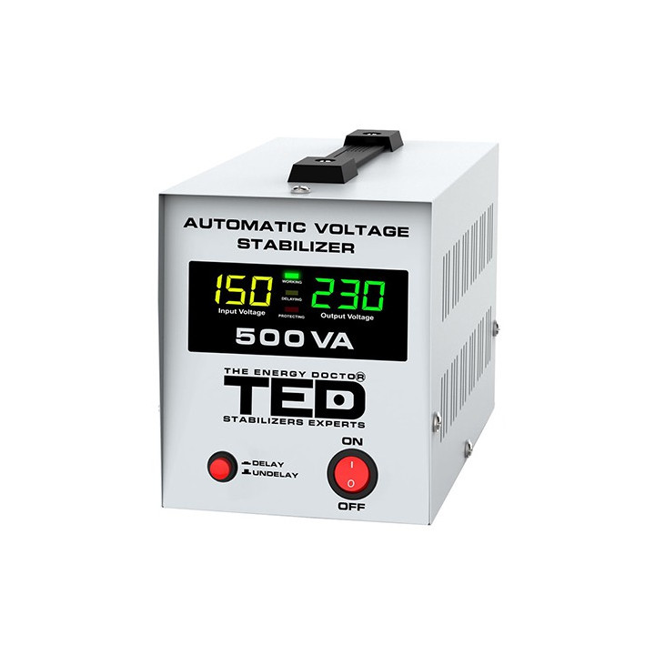 STABILIZATOR TENSIUNE AUTOMAT AVR 500VA LCD TED