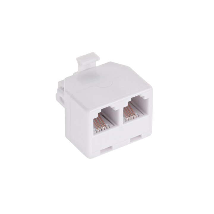 ADAPTOR TELEFONIC 6P4C TATA - 2X MAMA