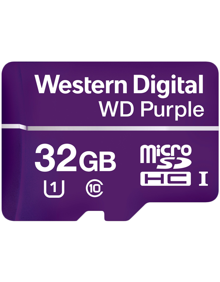 MicroSDHC Card WD Purple SC QD101 Ultra Endurance 32GB, SDA 6.0, Speed Class 10, TBW 16
