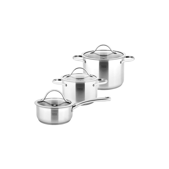 SET 3 OALE INOX 18/10 TEESA COOK EXPERT MASTER