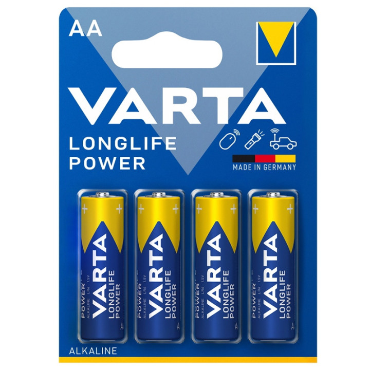 BATERIE ALCALINA LONGLIFE POWER LR6 BL4 VARTA