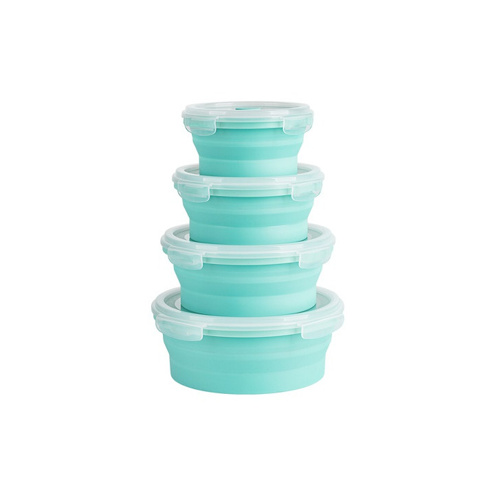 SET 4 CASEROLE SILICON ROTUNDE TEESA