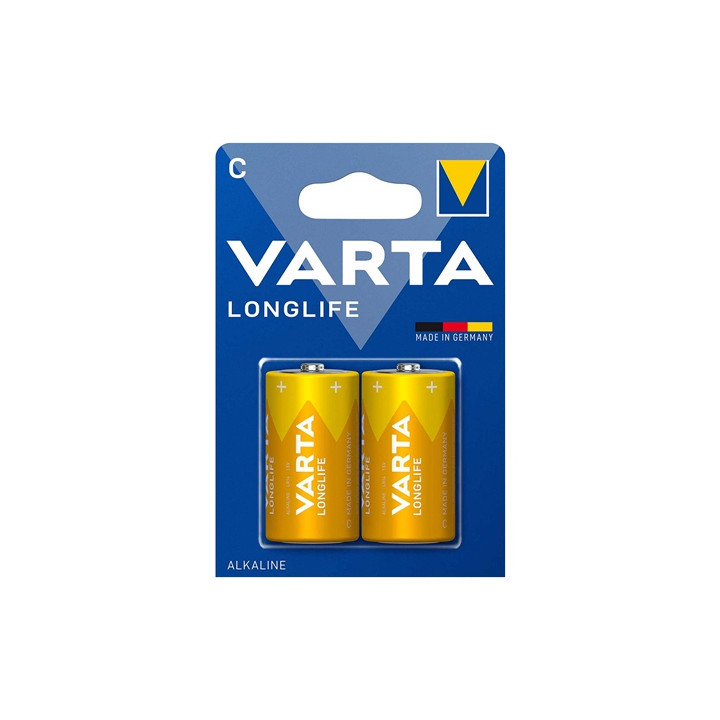 BATERIE ALCALINA LR14 BLISTER 2 BUC VARTA LONGLIFE