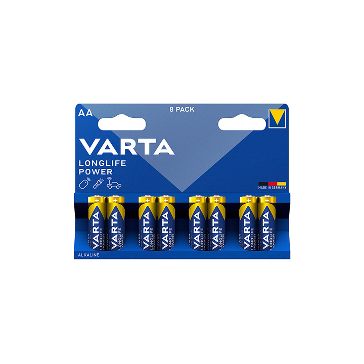 BATERIE ALCALINA LR06 LONGLIFE POWER BLISTER 8BUC VARTA