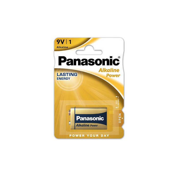 BATERIE ALCALINA PANASONIC BRONZE LR 9V BLISTER 1 BUC