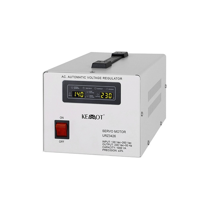 STABILIZATOR TENSIUNE SERVOMOTOR 1000VA KEMOT