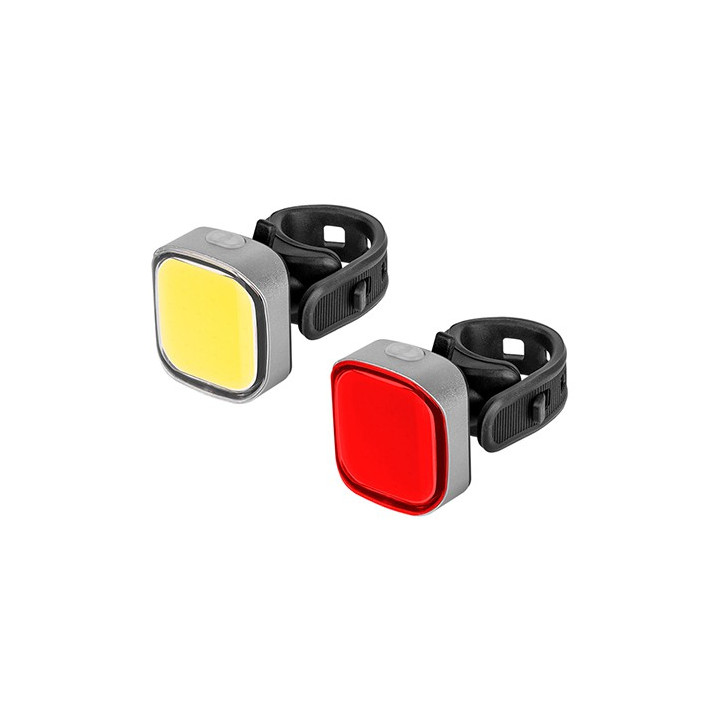 SET ILUMINAT BICICLETA FATA SPATE USB