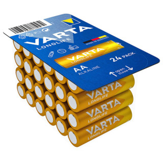 24 BATERII ALCALINE LR03 LONGLIFE VARTA