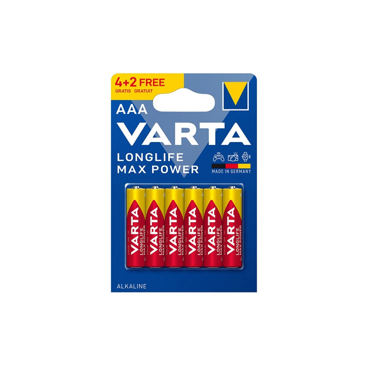 BATERIE ALCALINA LR03 MAX POWER VARTA BL 6BUC