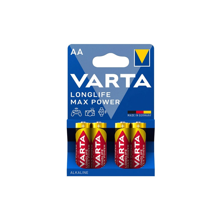 BATERIE ALCALINA LR06 MAX POWER VARTA BLISTER 4 BUC