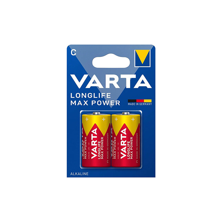 BATERIE ALCALINA LR14 MAX POWER VARTA BLISTER 2 BUC