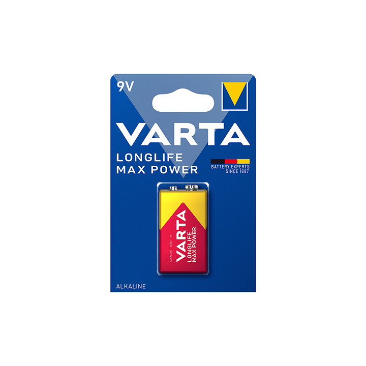 BATERIE ALCALINA 9V MAX POWER VARTA BL 1BUC