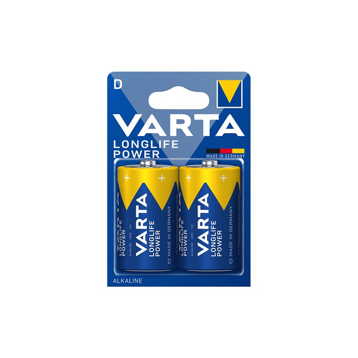 BATERIE ALCALINA LONGLIFE POWER LR20 BL2 VARTA