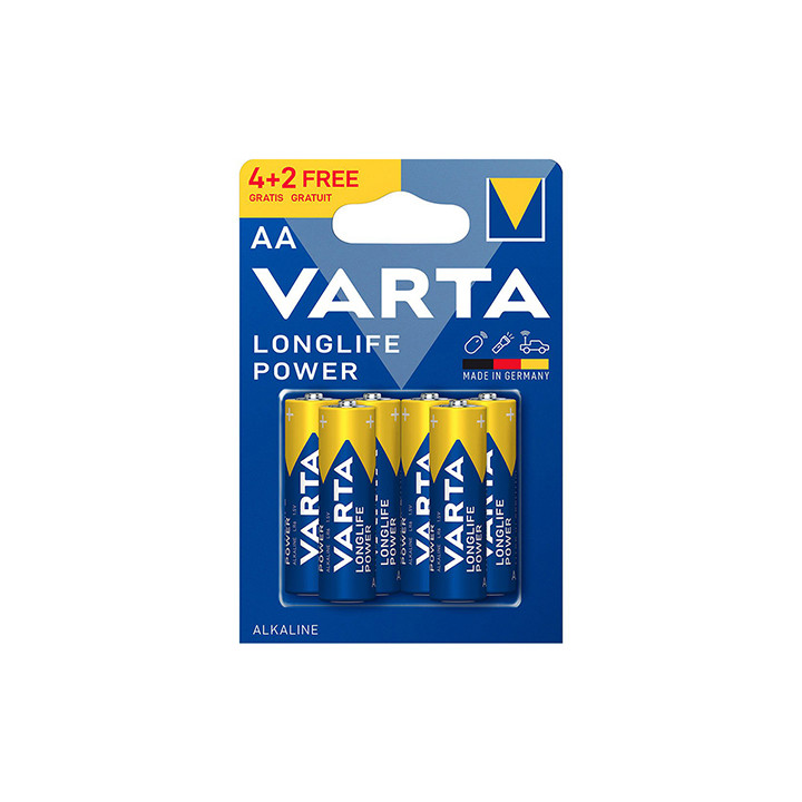 BATERIE ALCALINA LONGLIFE POWER LR6 4+2 VARTA