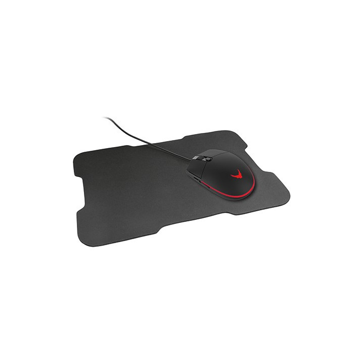 SET MOUSE GAMING 3200DPI + MOUSEPAD