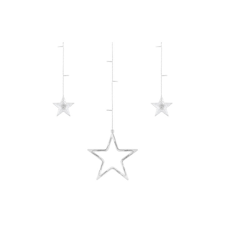 CORTINA CU STELE ALB CALD REBEL