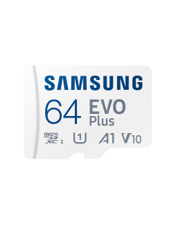 Card memorie Samsung MB-MC64KA/EU, Micro-SDXC, EVO Plus (2021), 64GB, "MB-MC64KA/EU"(timbru verde 0.03 lei)