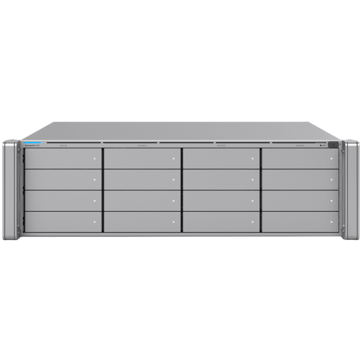 Ubiquiti 3U NVR with (16) 2.5/3.5” drive bays, supporting up to (70) 4K cameras or (210) Full HD cameras