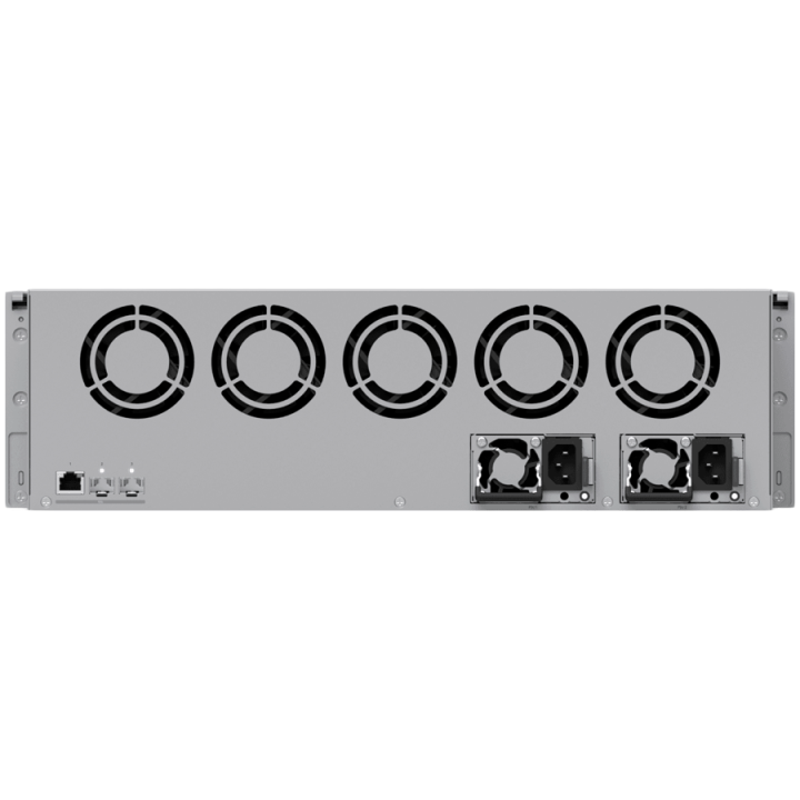 Ubiquiti 3U NVR with (16) 2.5/3.5” drive bays, supporting up to (70) 4K cameras or (210) Full HD cameras