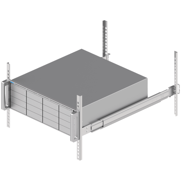 Ubiquiti 3U NVR with (16) 2.5/3.5” drive bays, supporting up to (70) 4K cameras or (210) Full HD cameras