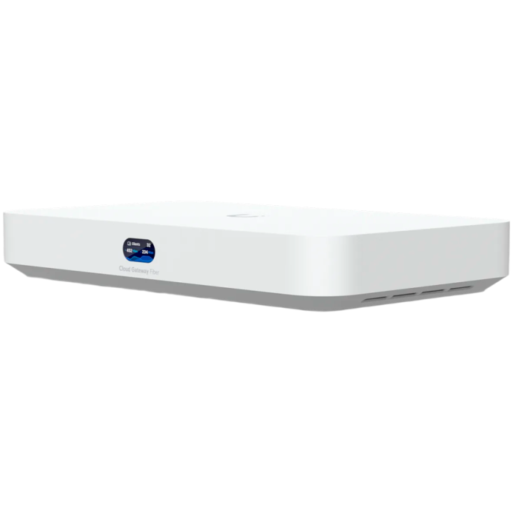 Ubiquiti UniFi UCG-Fiber-EU Desktop 10G Cloud Gateway with integrated PoE switch, Includes full UniFi application suite for devi