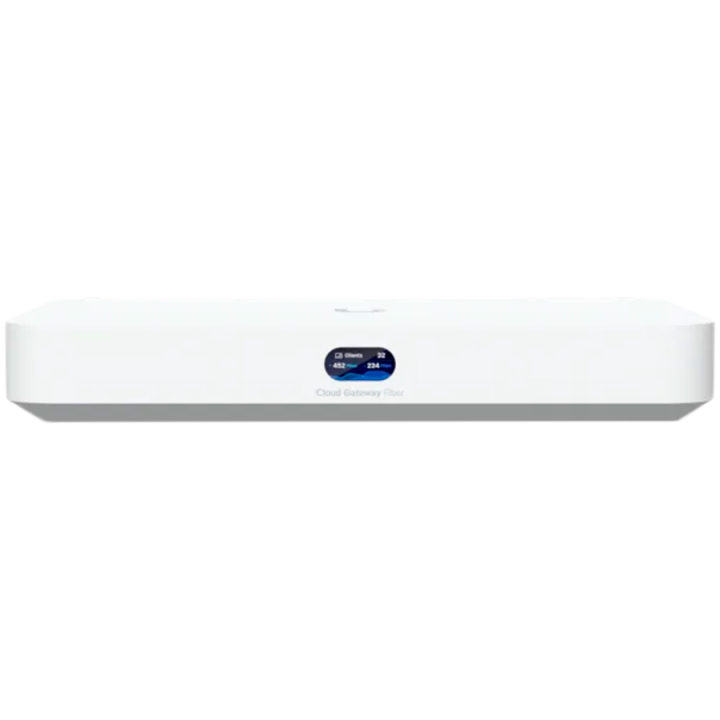 Ubiquiti UniFi UCG-Fiber-EU Desktop 10G Cloud Gateway with integrated PoE switch, Includes full UniFi application suite for devi