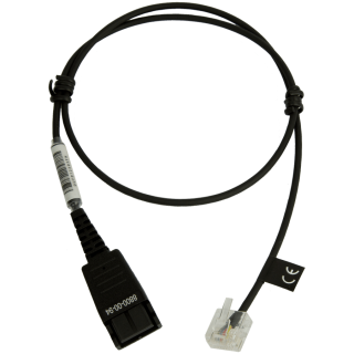 JABRA QD to RJ45, straight, unbalanced version for GN1900/GN2000 and GN2100 Standard Headset on Siemens Openstage