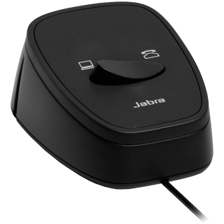 JABRA Link 180 Switch seamlessly between desk and softphone, Plug & Play solution for corded JABRA Headsets with PC-based audio 