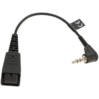JABRA QD Cord to 3.5mm plug without call controller e.g. Blackberries, I-Phones
