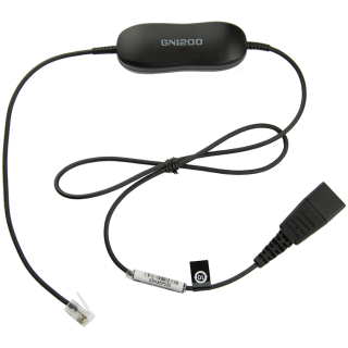 JABRA Smart Cord, QD to RJ10, straight , 0,8 meters, with 8-position switch configurator, for STD Headsets