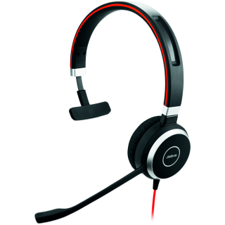 JABRA EVOLVE 40 UC Mono USB Headband, Noise cancelling, USB and 3.5 jack connectivity, with mute-button and volume control on th