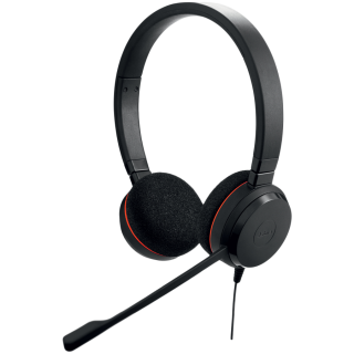 JABRA EVOLVE 20 UC Stereo USB Headband, Noise cancelling, USB connector, with mute-button and volume control on the cord, with f