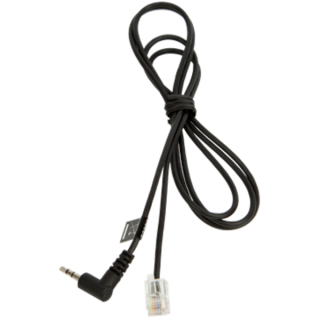 JABRA RJ10 Cord to 2,5mm pin plug, 1,0 meter for Panasonic KX-T 7630, 7633, 7635 and e.g. GN9300, GN9120, GN Ellipse, GN8000