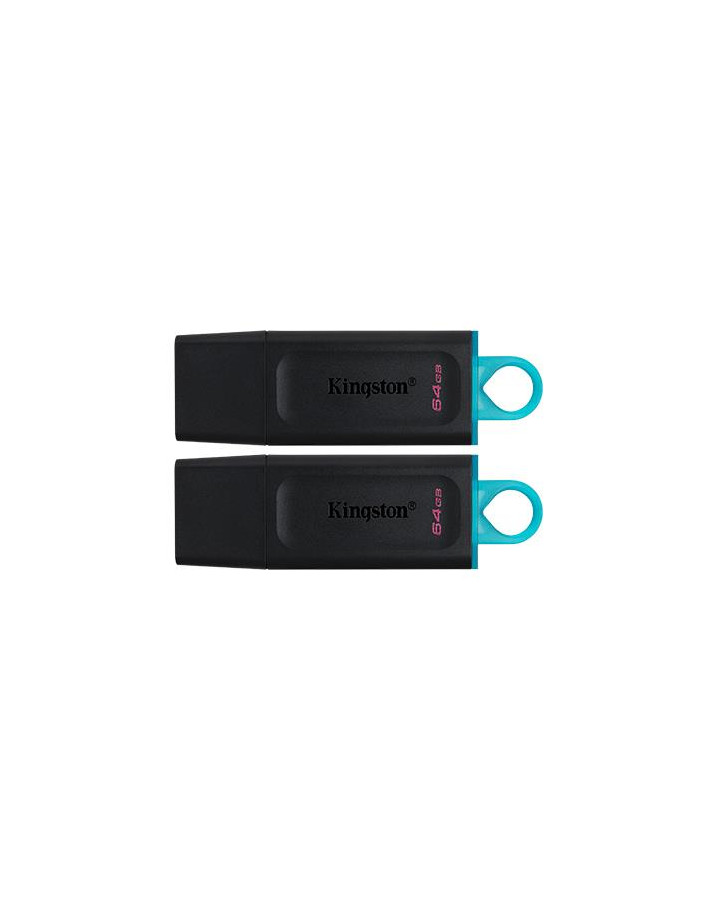 64GB USB3.2 Gen 1 DataTraveler Exodia (Black + Teal) - 2 Pieces, "DTX/64GB-2P" (timbru verde 0.03 lei)