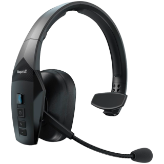 JABRA BlueParrott B550-XT HDST, Leatherette Cushion (installed), Foam Cushion, 2 x Mic foams, USB cable, Automotive Charger, QSG