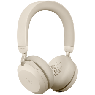 JABRA EVOLVE2 75, Link380a MS Stereo Beige, EVOLVE2 75 headset Beige MS, Link 380 BT adapter USB-A MS,1.2m USB-C to USB-A cable,