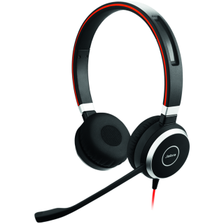 JABRA Duo headset ONLY for JABRA EVOLVE 40 UC with 3.5mm Jack (without USB Controller), headband, discret boomarm