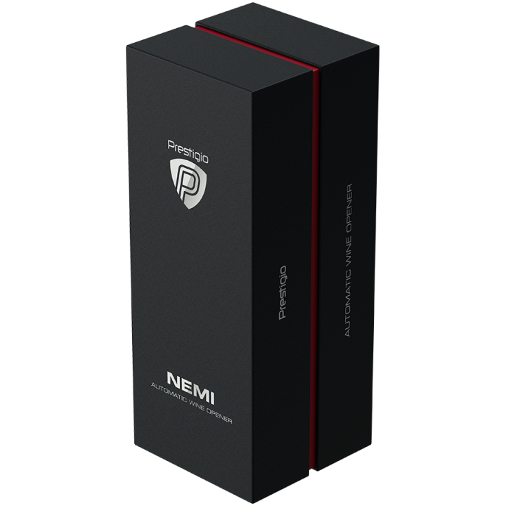 Nemi, Electric wine opener, aerator, vacuum preserver, Silver color