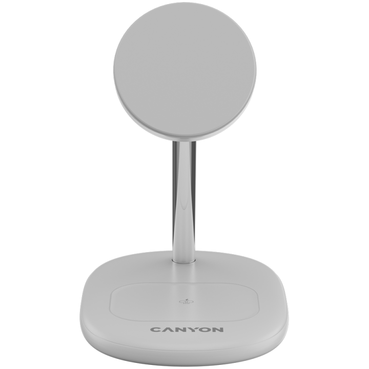 CANYON wireless charger WCS-205 15W Qi2 2in1 w/o adapter White