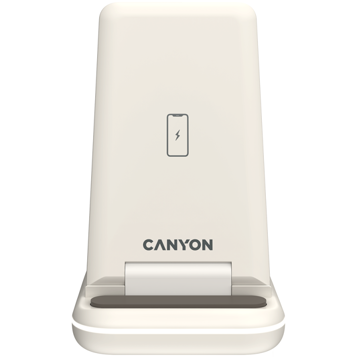 CANYON wireless charger WS-304 15W 3in1 Cosmic Latte