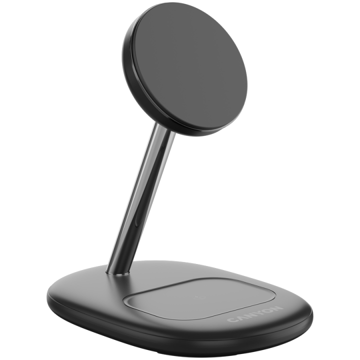 CANYON wireless charger WCS-205 15W Qi2 2in1 w/o adapter Black