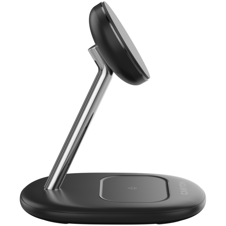 CANYON wireless charger WCS-205 15W Qi2 2in1 w/o adapter Black