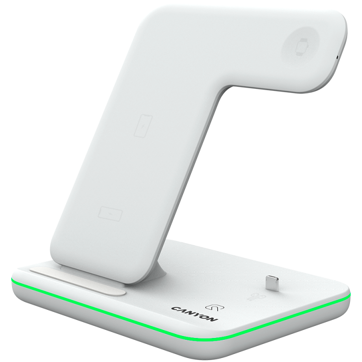 CANYON wireless charger WS-302 15W 3in1 White