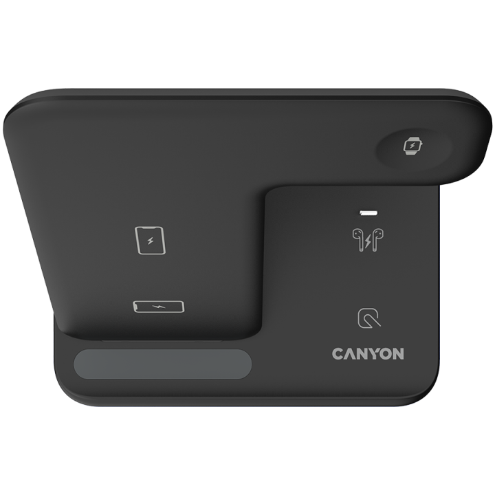 CANYON wireless charger WS-302 15W 3in1 Black