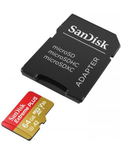 MEMORII. SD CARD Sandisk MICROSDHC 64GB CL10 SDSQXBU-064G-GN6MA, "SDSQXBU-064G-GN6MA" (timbru verde 0.03 lei)