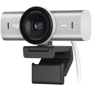 LOGITECH MX Brio 4K Ultra HD Webcam - PALE GREY - 2.4GHZ - EMEA28-935 - B2C