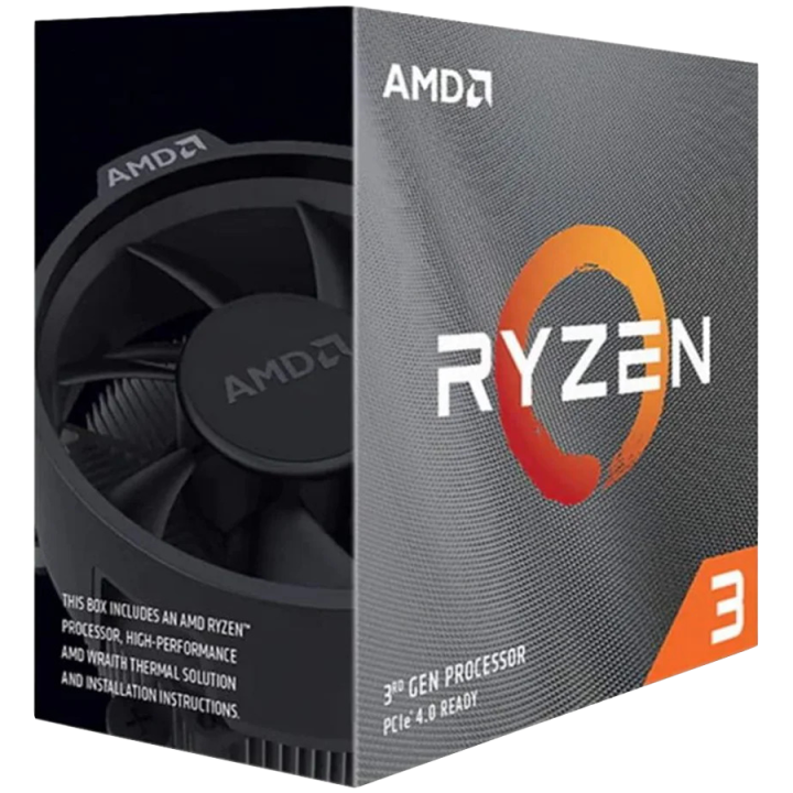 AMD CPU Desktop Ryzen 3 4/8T 5300G (4.2GHz,10MB,65W,AM4) box, with Wraith Stealth Cooler and Radeon Graphics