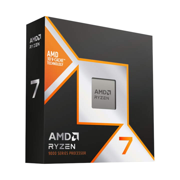 AMD CPU Desktop Ryzen 7 8/16T 9800X3D (5.2GHz,104MB,120W,AM5) box, with Radeon Graphics